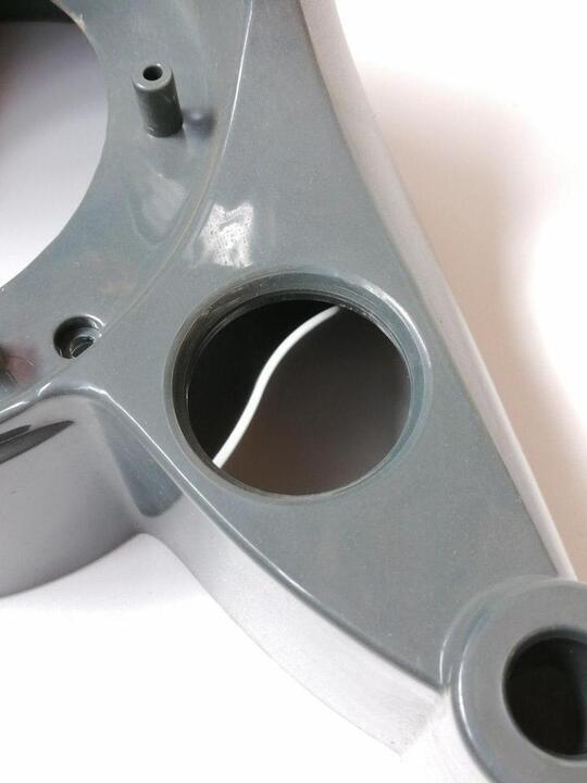 Plastic base for the back-vac