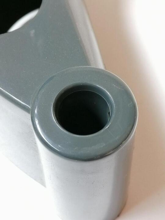 Plastic base for the back-vac