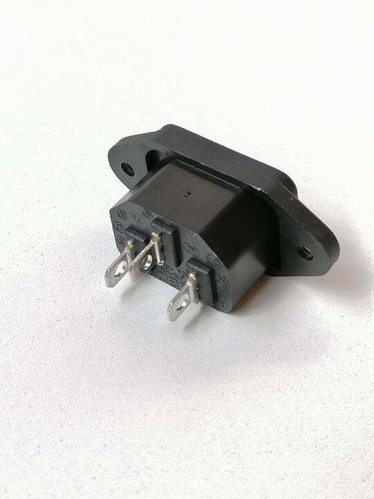 Socket for the grey cable and plug of the scrubbing machine