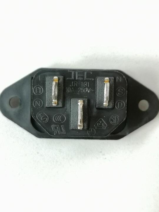 Socket for the grey cable and plug of the scrubbing machine