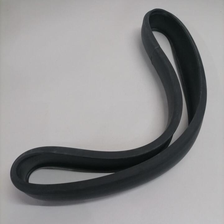 Rubber around the base of the scrubbing machine