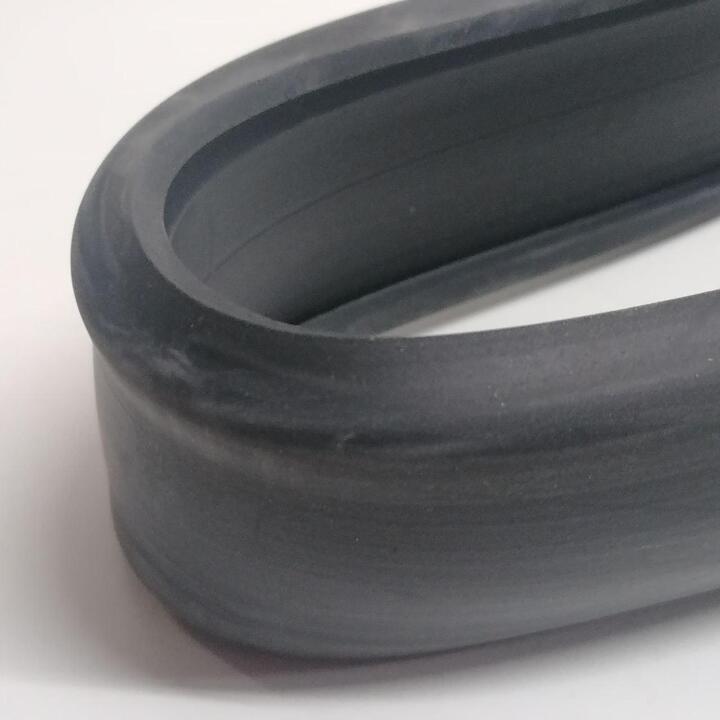 Rubber around the base of the scrubbing machine