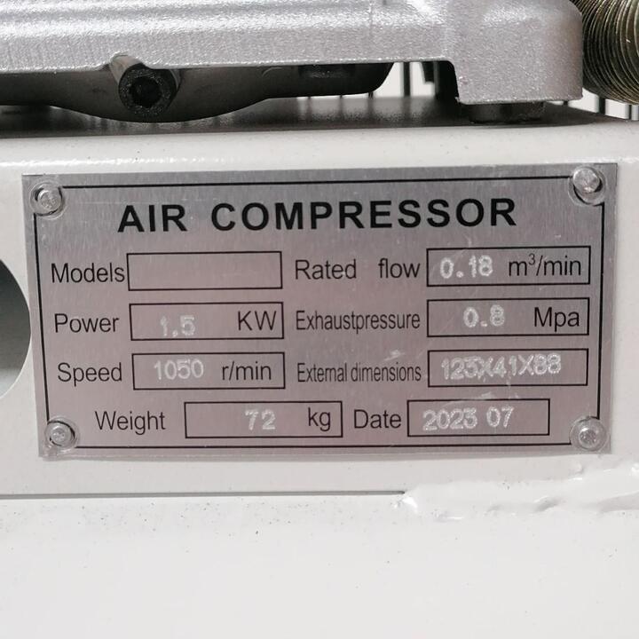 Belt-driven Compressor with 100 liter capacity
