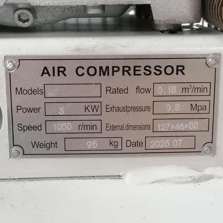 Belt-driven Compressor with 200 liter capacity
