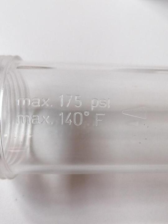 Water Inlet Filter For The High Pressure