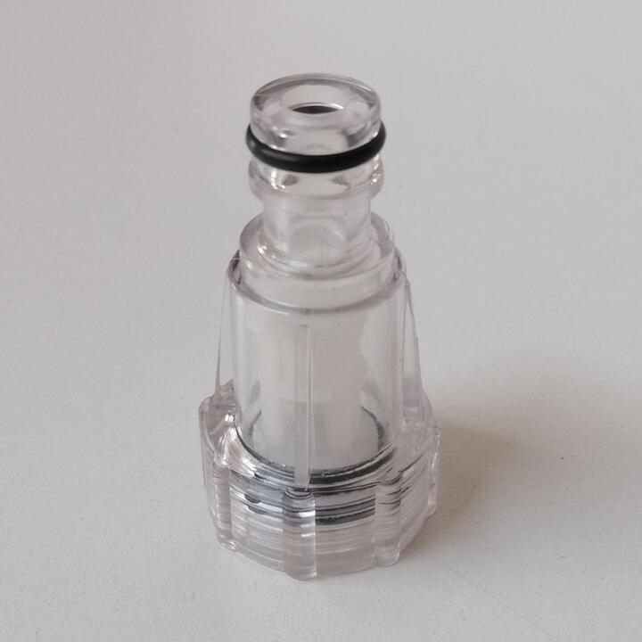 Water filter for garden hose connector and 3/4" female thread