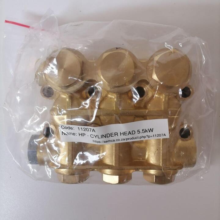 Cylinder Head for the 5.5kW, 10HP and 13HP High Pressure Washers