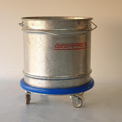 28L bucket steel trolley