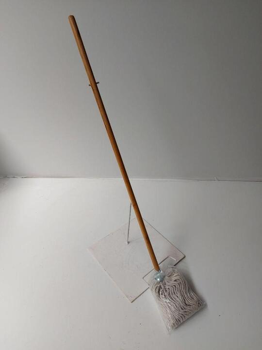 400g Round Cotton Mop With Wooden Stick