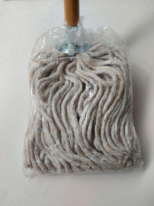 400g Round Cotton Mop With Wooden Stick