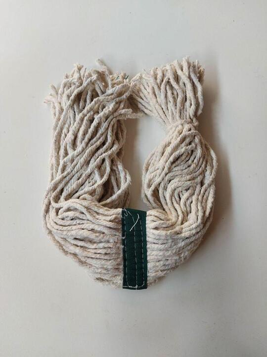 400g Fan Mop Head - Green Strip
