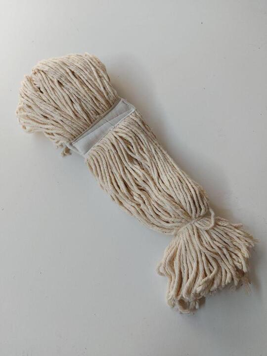 400g Fan Mop Head - White Strip