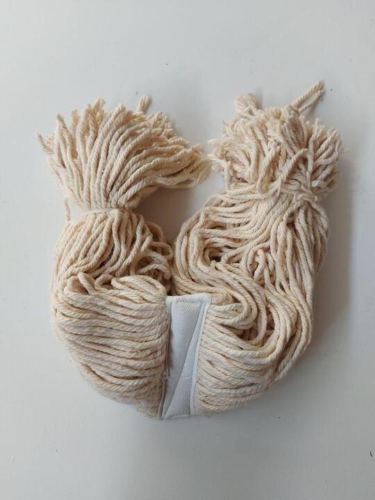 400g Fan Mop Head - White Strip