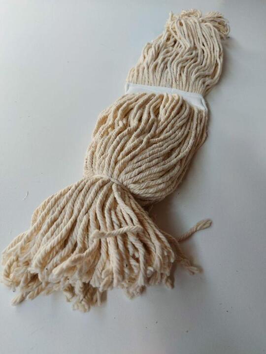 400g Fan Mop Head - White Strip