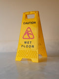 Wet Floor Sign - Yellow Background