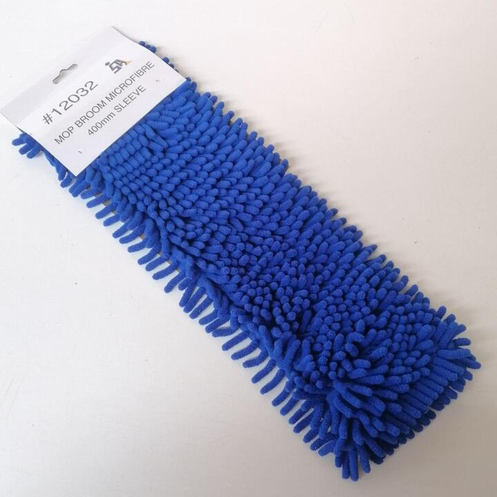 A replacement microfibre sleeve for the 400mm mop broom