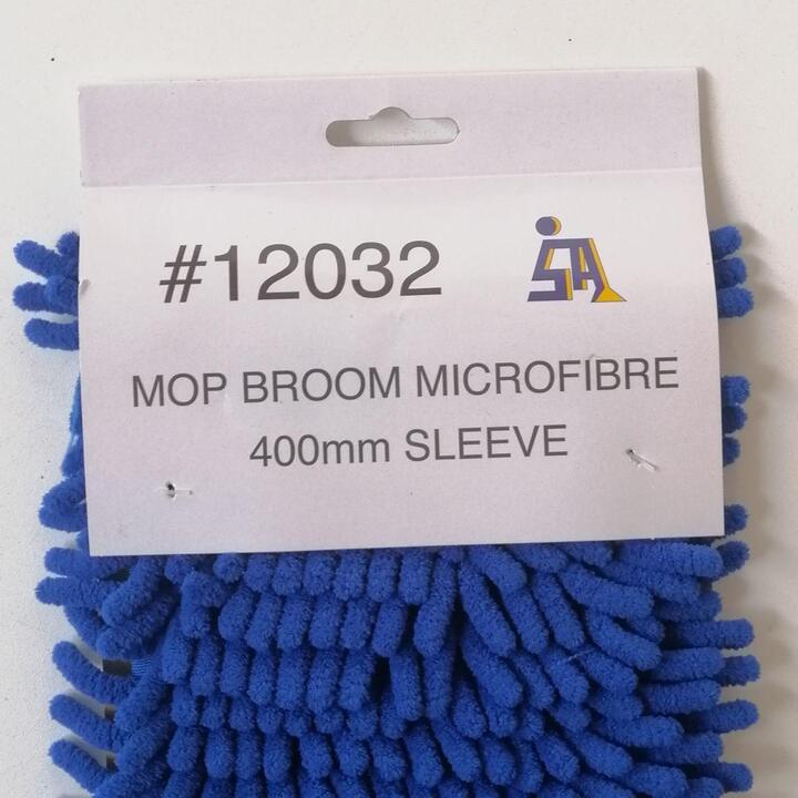 A replacement microfibre sleeve for the 400mm mop broom