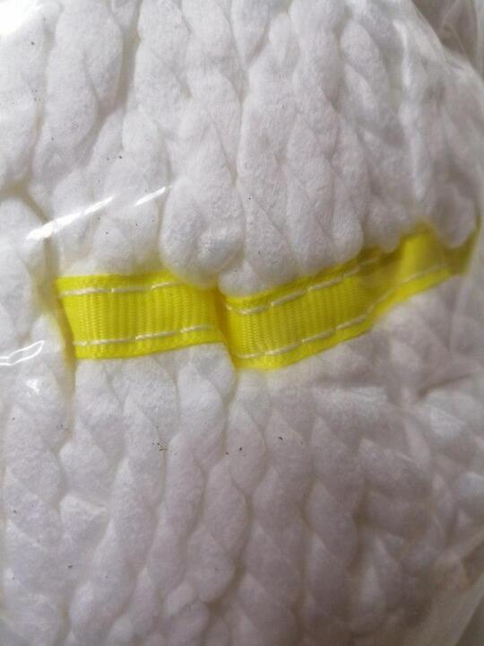 Round microfibre mop - yellow