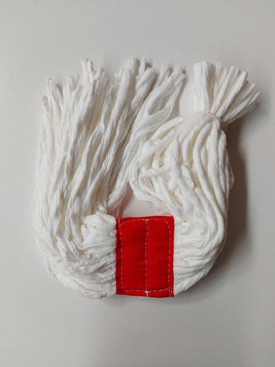 Hygienic fan mop - head only red