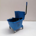 24L Plastic Trolley & Wringer Blue