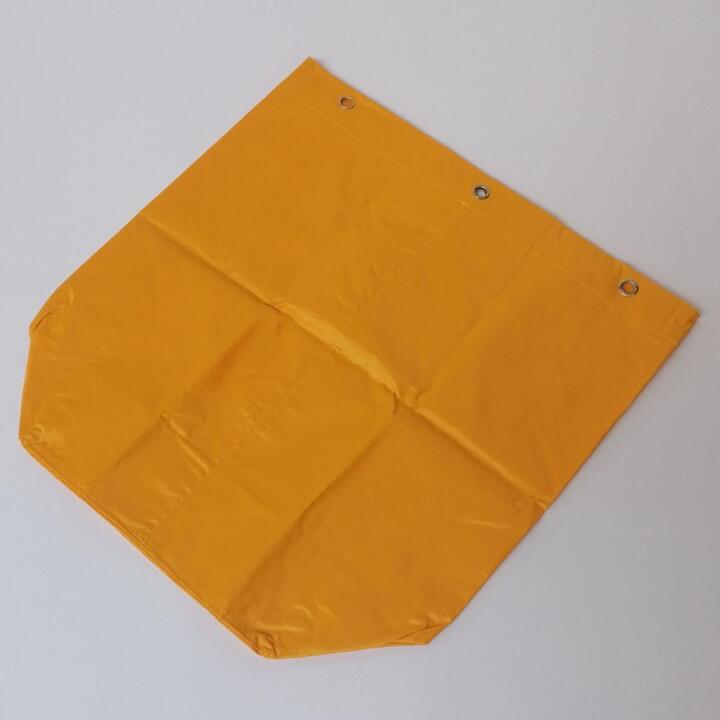 A replacement yellow bag for the janitorial trolleys
