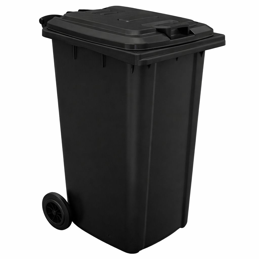 240L Outdoor Dustbin - Black