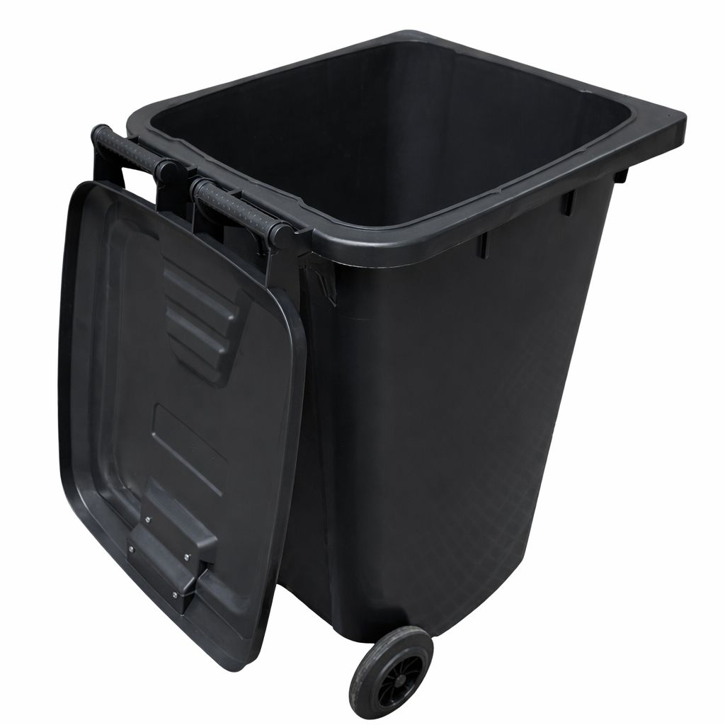 240L Outdoor Dustbin - Black
