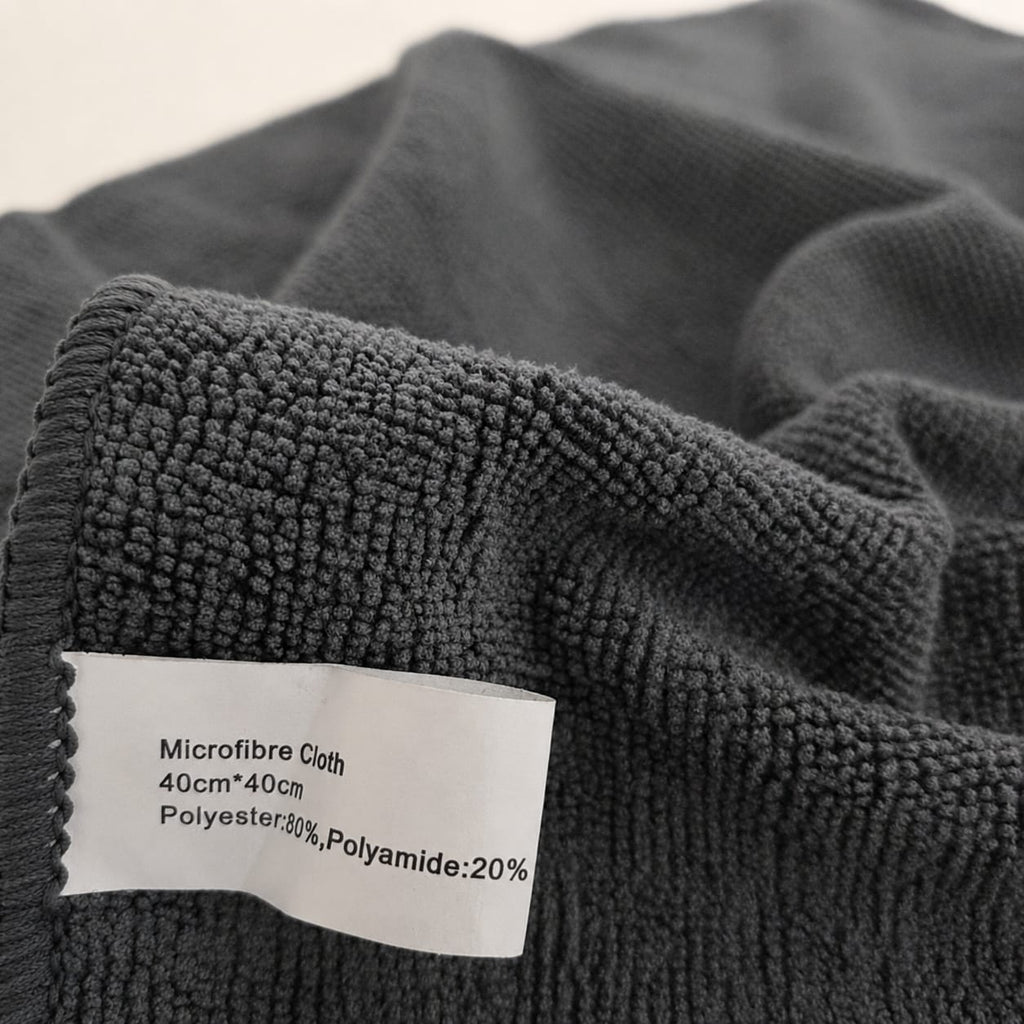 Soft Microfibre Cloth 300gsm (Pack of 10) - Black