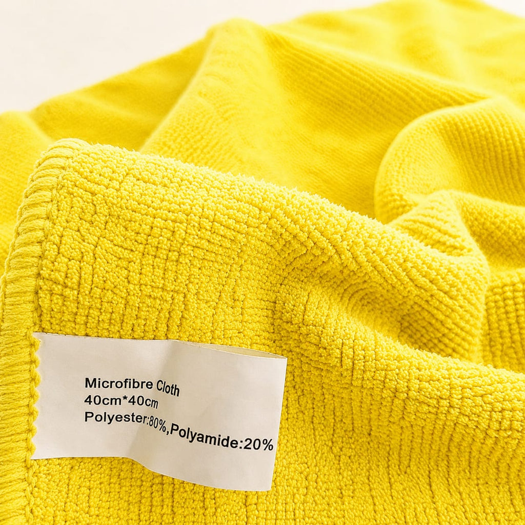 Soft Microfibre Cloth 300gsm (Pack of 10) - Yellow