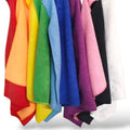 A packet of 10 microfibre cloths 300gsm, each different colours