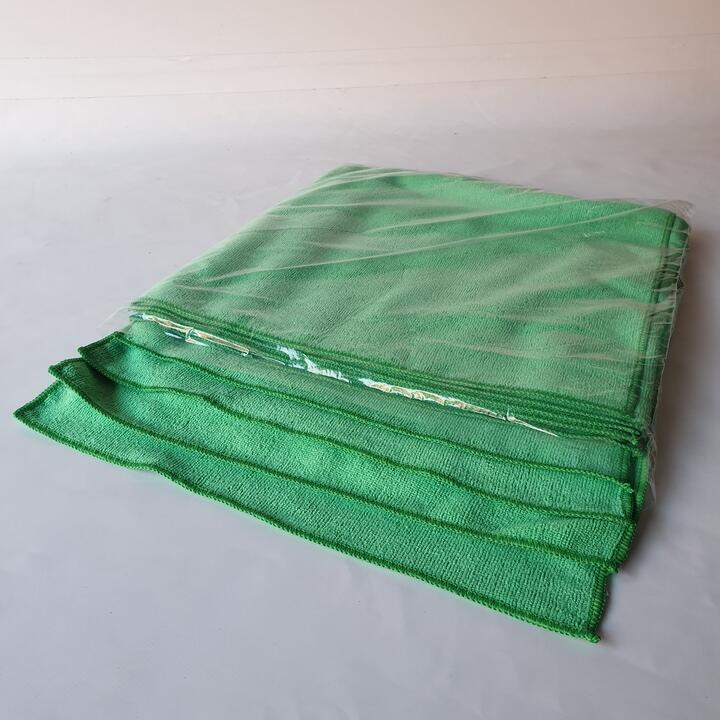 Soft Microfibre Cloth 300gsm (Pack of 10) - Green