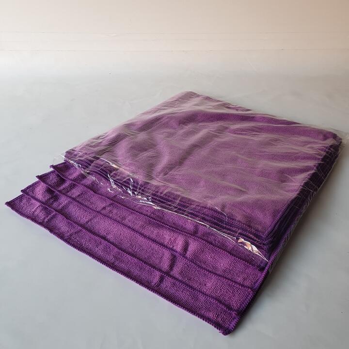Soft Microfibre Cloth 300gsm (Pack of 10) - Purple