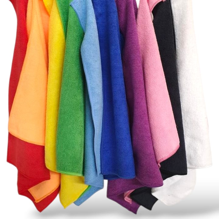 Soft Microfibre Cloth 300gsm (Box of 250) - Rainbow