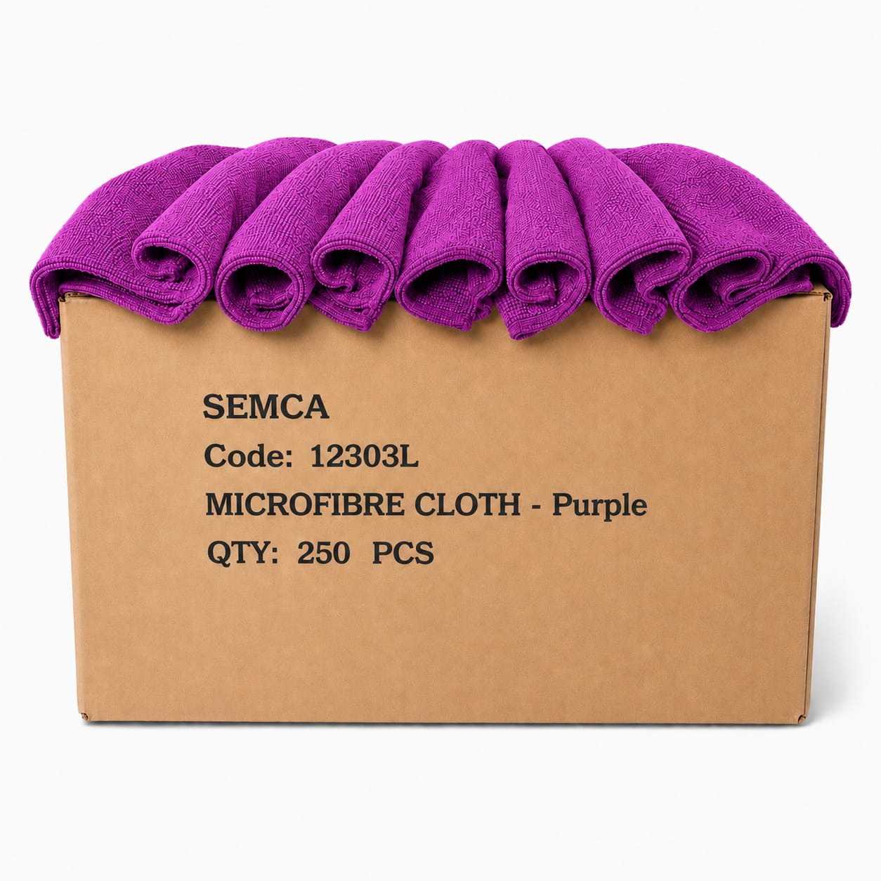 Soft Microfibre Cloth 300gsm (Box of 250) - Purple