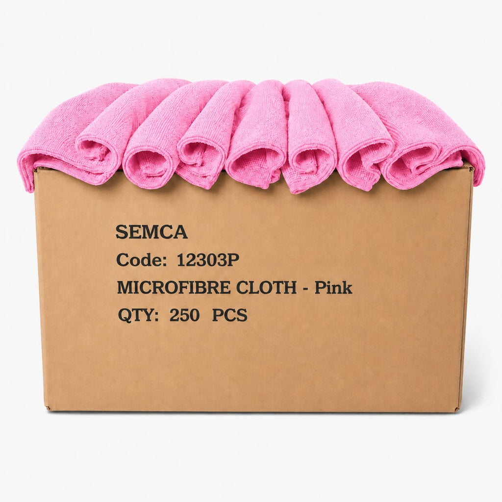Soft Microfibre Cloth 300gsm (Box of 250) - Pink