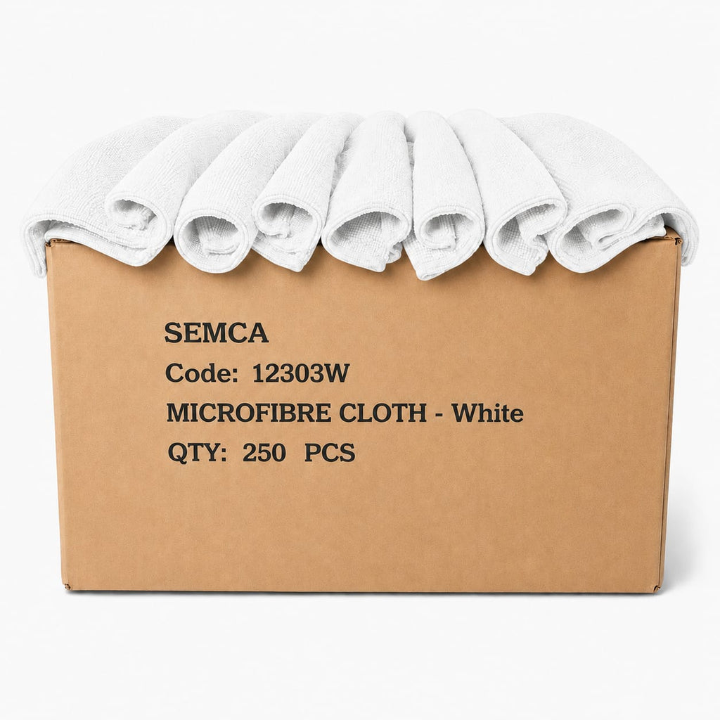 Soft Microfibre Cloth 300gsm (Box of 250) - White