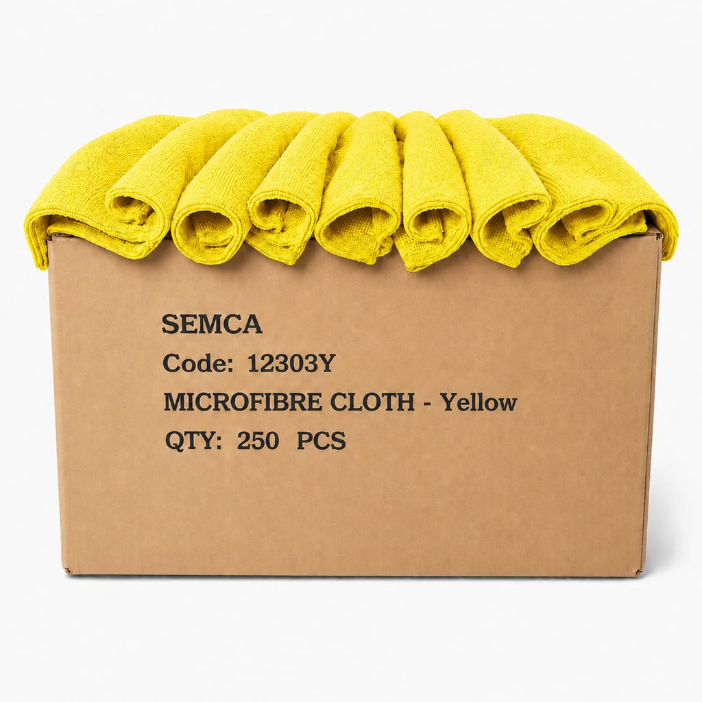 Soft Microfibre Cloth 300gsm (Box of 250) - Yellow