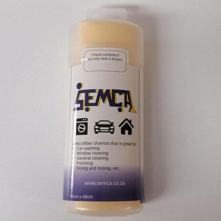 Microfiber Chamois in a plastic container