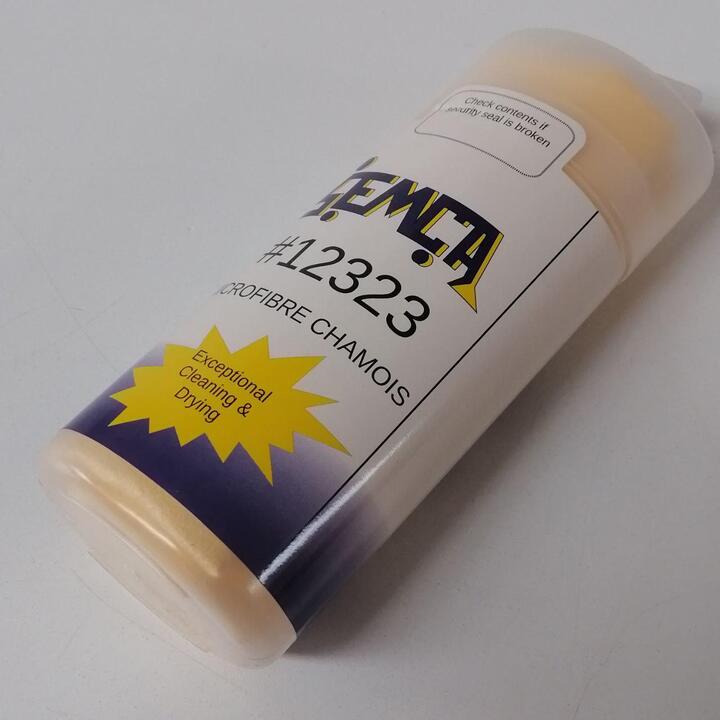 Microfiber Chamois in a plastic container