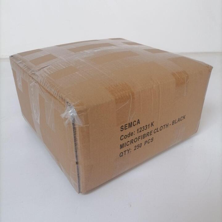 Soft Microfibre Cloths (Box of 25 packets) - Black