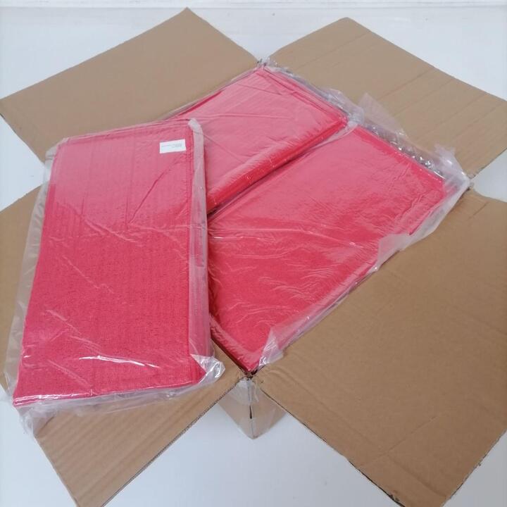 Soft Microfibre Cloths (Box of 25 packets) - Red