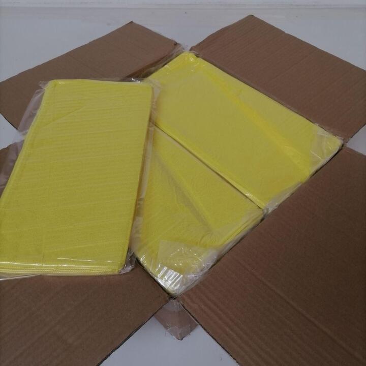 Soft Microfibre Cloths (Box of 25 packets) - Yellow