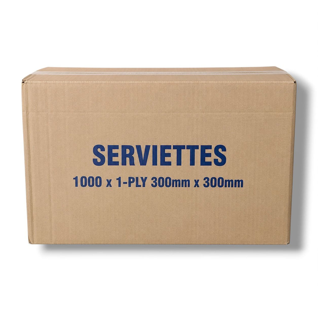 Box of 1000 serviettes 1ply