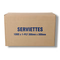 Box of 1000 serviettes 1ply
