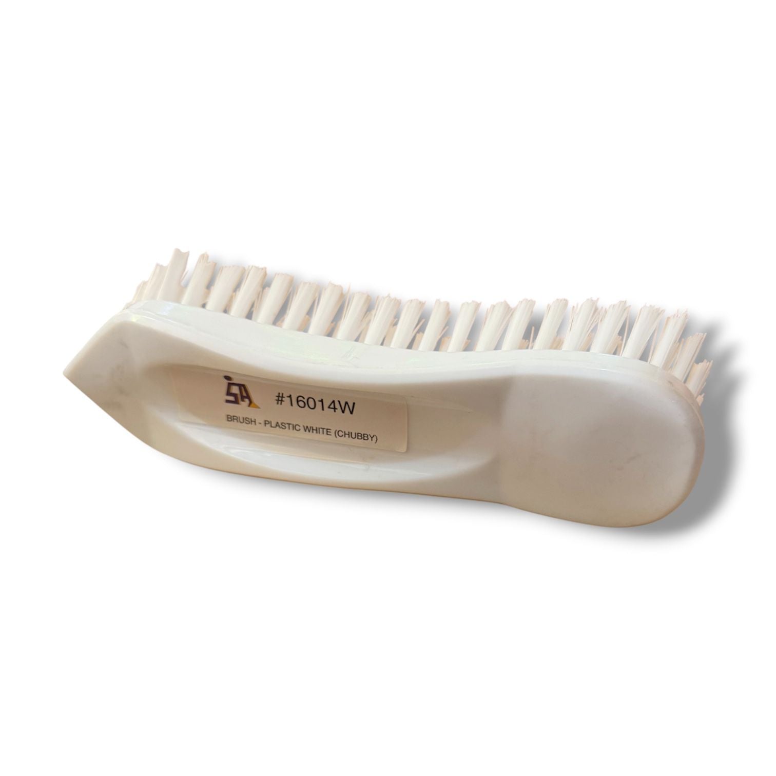 Small Plastic Chubby Brush - White