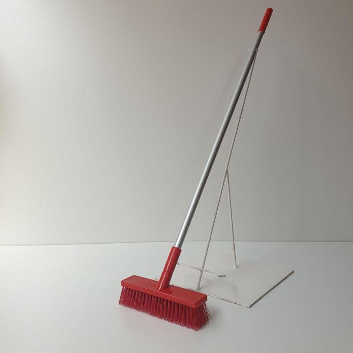 Hygienic Broom 300mm Complete Hard Red