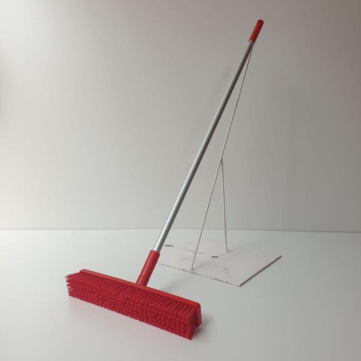 Hygienic Broom 450mm Complete Hard Red