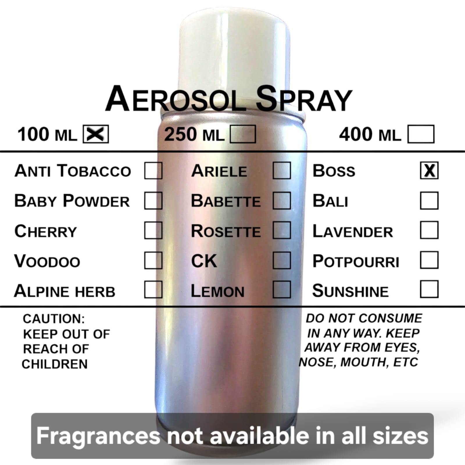 Nu Air Aerosol Spray 100ml - Boss