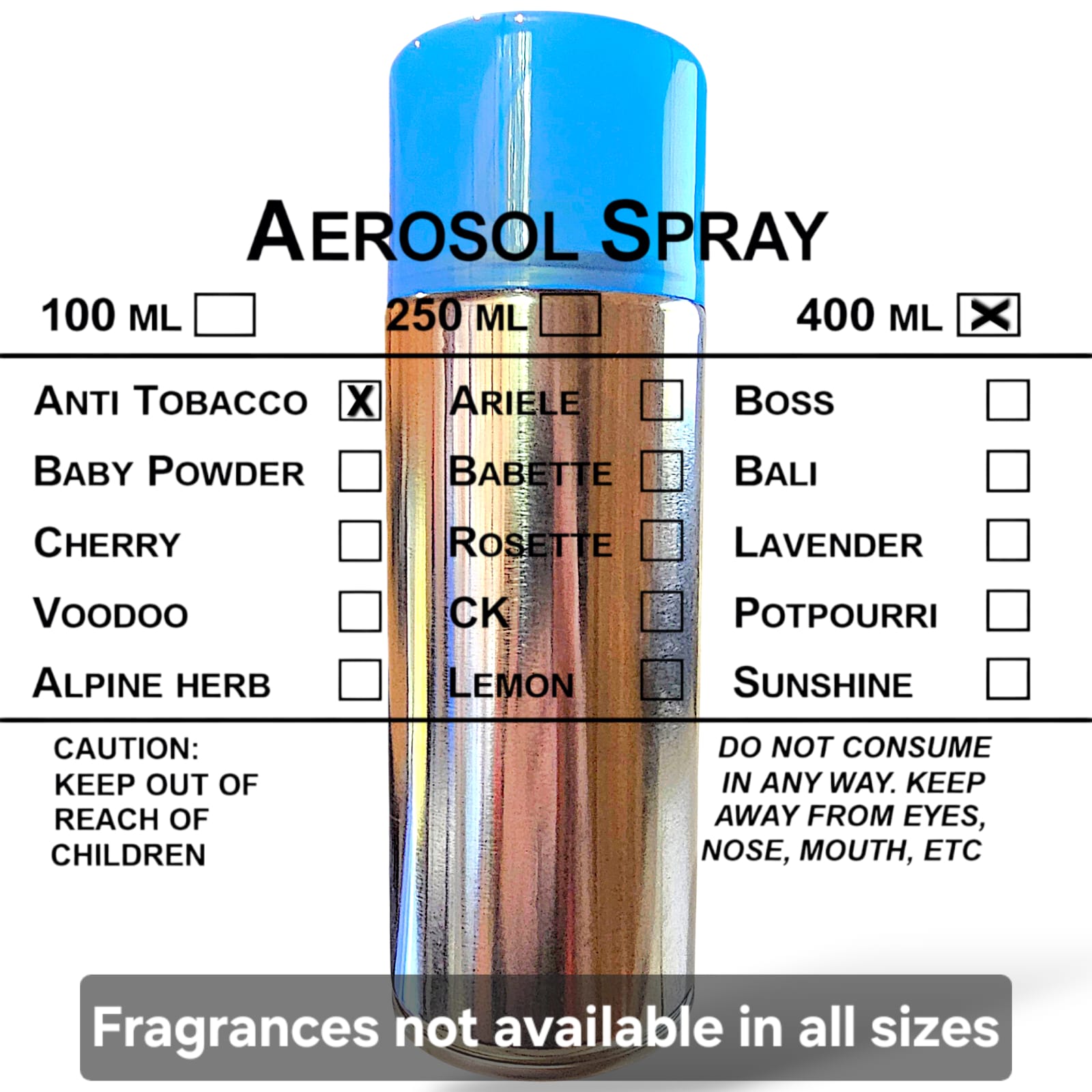 Aerosol Spray 400ml - Anti Tobacco