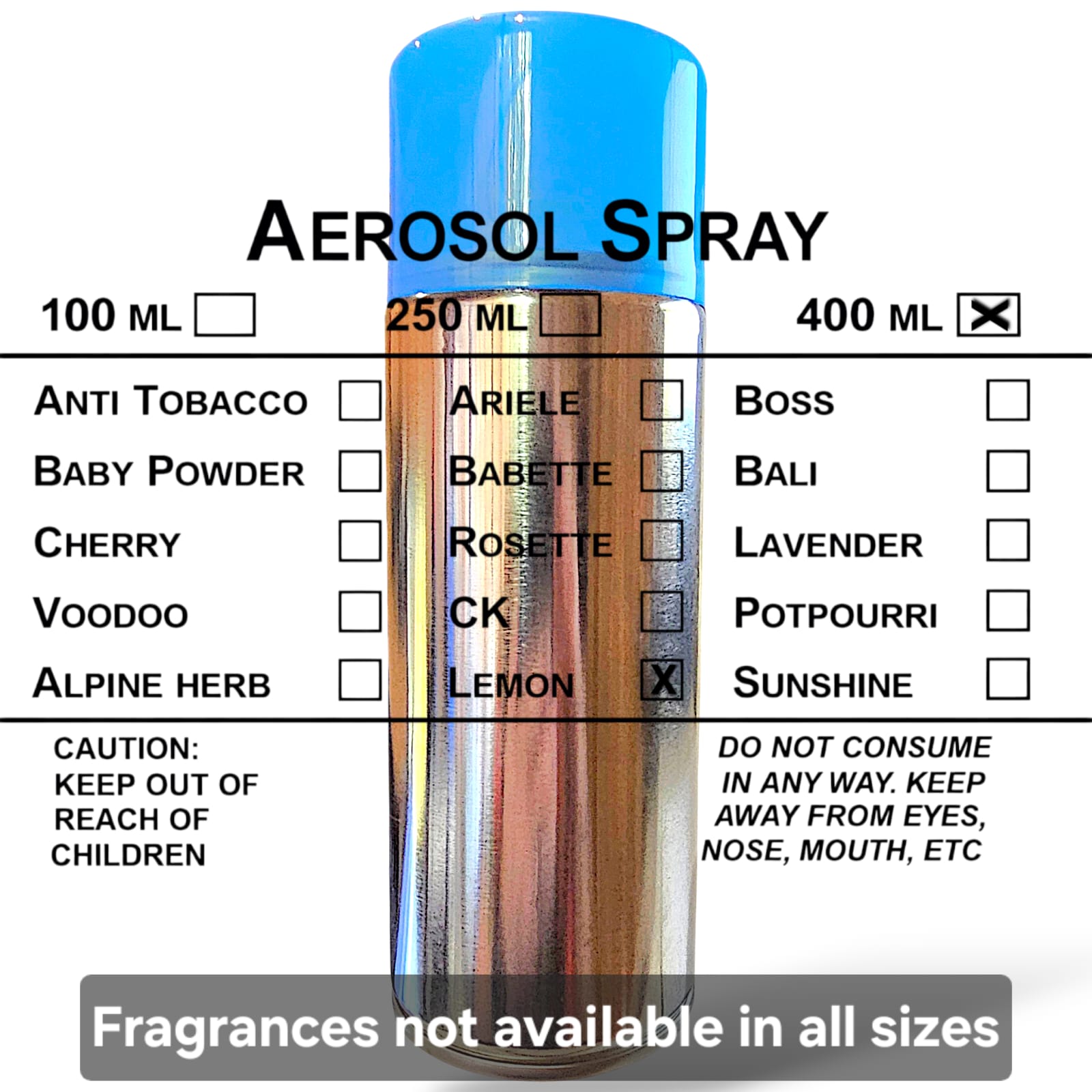 Aerosol Spray 400ml - Lemon